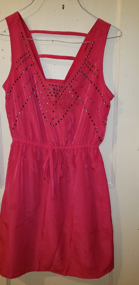 Hot pink dress